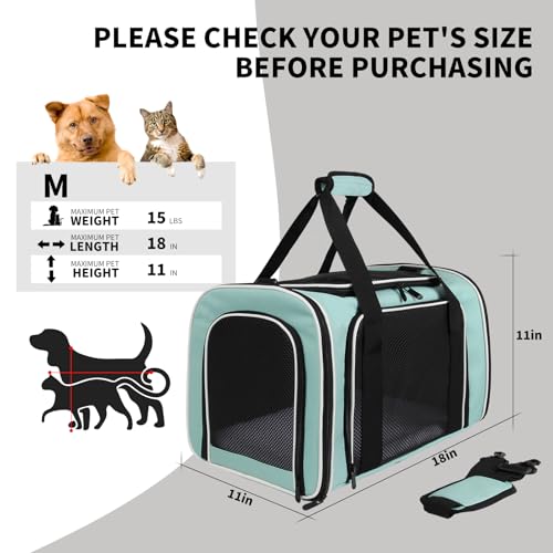 Cat Dog Carriers Soft-Sided, Pet Travel Carrier | Pet Essentials - Image 5