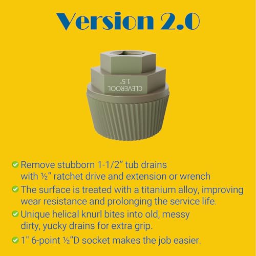 1.5" Tub Drain Extractor with 1inch Socket - Image 3
