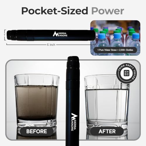 Sierra Madre Water Filter Straw, 264 Gallons Capacity - Image 3