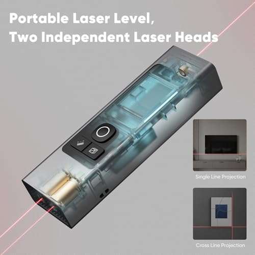 2-in-1 Laser Measure & Line Laser 196 FT - Distance Meter - Image 5