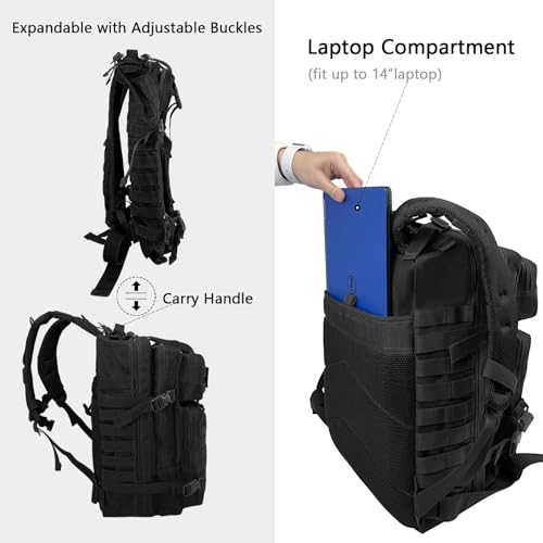WOLT Military Tactical Backpack for Men 45L Molle Backpack - Image 7