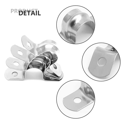 30Pcs 1/2 Inch Stainless Steel Conduit Clamps, for Pipe Fixing - Image 5