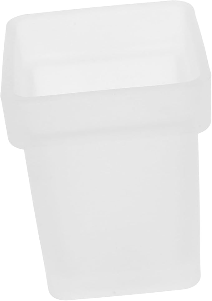 Heavy Duty Toilet Brush Holder Ceramic Brush Storage Cup Bathroom Scrubber Setting Small Storage Square Bowl