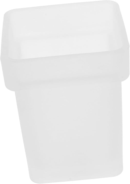 Heavy Duty Toilet Brush Holder Ceramic Brush Storage Cup Bathroom Scrubber Setting Small Storage Square Bowl