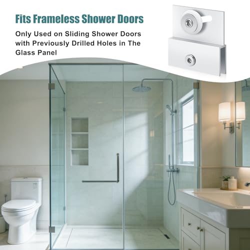 (4-Pack) M 6054 Frameless Shower Door Rollers Top Bracket - Image 5
