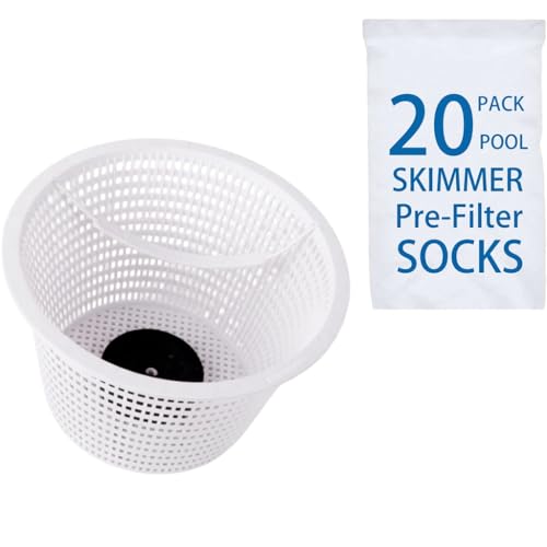 8" Skimmer Basket with 20 Filter Socks for Hayward SP1070 - Image 2