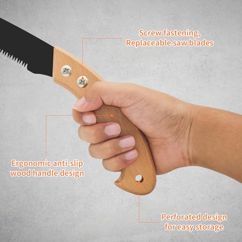 BOOSDEN 11" Pruning Saw, Japanese Hand Saw for Tree - Image 6