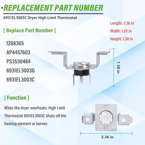 AGM30045804 Dryer Thermistor and Thermostat Kit | Laundry & Clothing - Image 5
