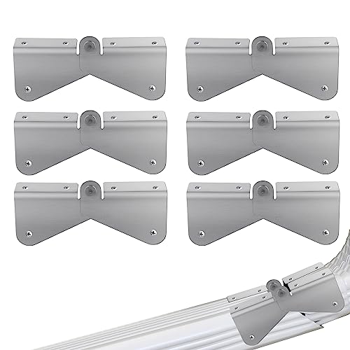 6pcs Gutter Extension Hinge, Stainless Steel Downspout - Image 2