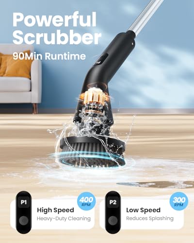Electric Spin Scrubber, Power Shower Cleaning Brush - Image 3