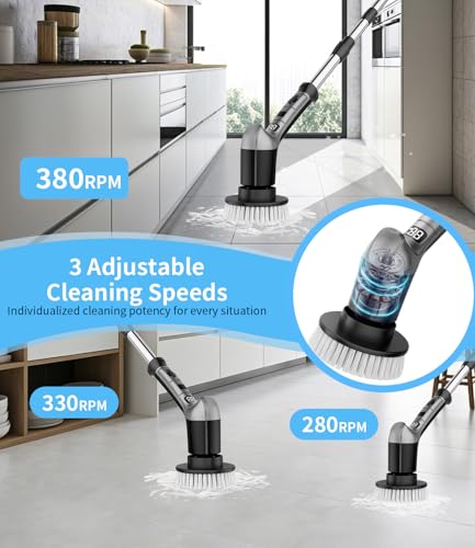 Electric Spin Scrubber for Bathtub,Kitchen - Image 4