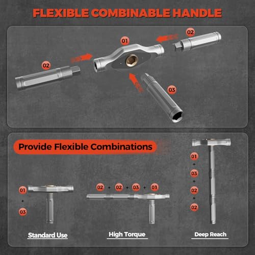 42 in 1 Magnetic Ratchet Screwdriver Set - Includes Allen | Hand Tools - Image 5