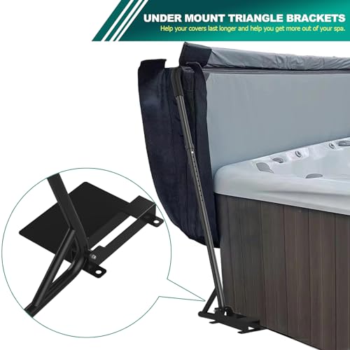 TOCRETOARE Spa Cover Lift, Under Mount Hot Tub Cover Lift - Image 6