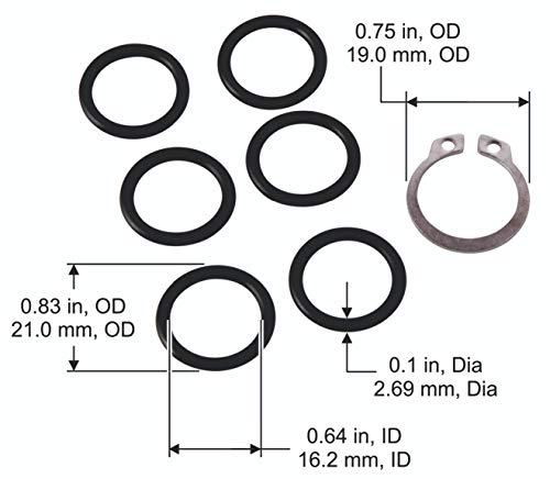 Liberty Garden 4000-ORING Replacement Kit O-Ring, Black - Image 3