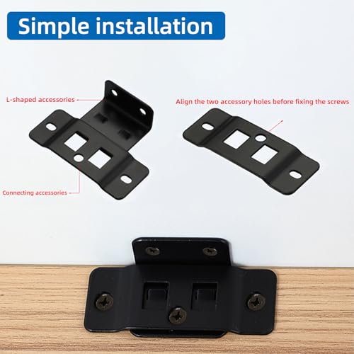 2-in-1 Snap-in Locking Insert Brackets 10 Pack - 90° L Connectors - Image 6