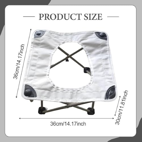 Portable camping toilet, compact folding travel toilet - Image 3