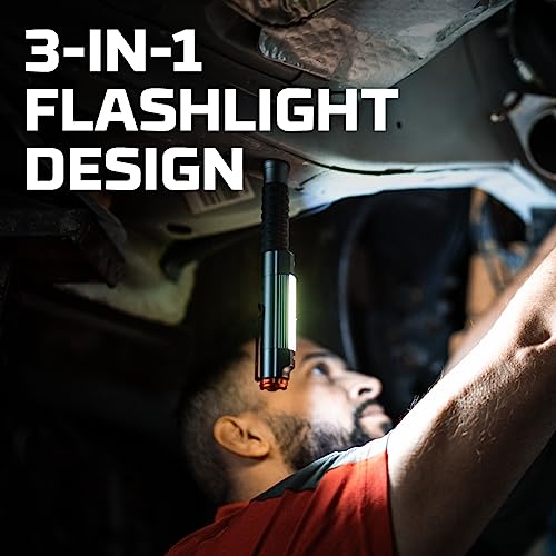 NEBO Big Larry 3 Work Light, 600 Lumen Flashlight & COB Task - Image 4
