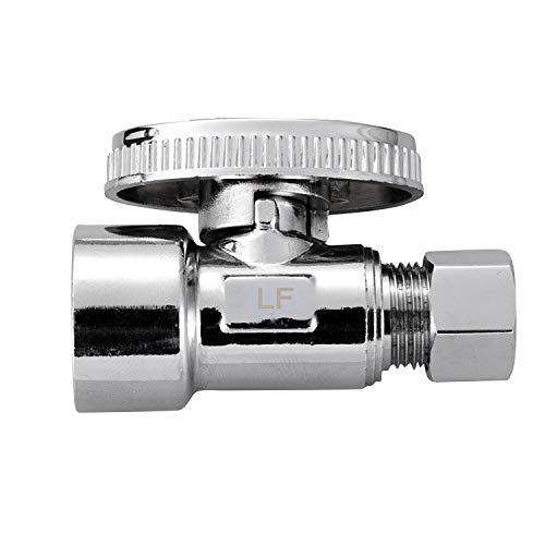 2 Pack Brass 1/2 Inch FIP x 3/8 Inch OD Compression Quarter Turn - Image 7