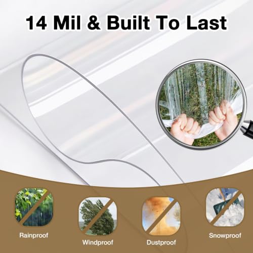 Clear Tarp 8x10ft Heavy Duty Waterproof Clear Tarp | Travel Essentials - Image 6
