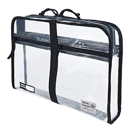Rough Enough Clear Plastic File Folder, A4 Document Bag - Image 2