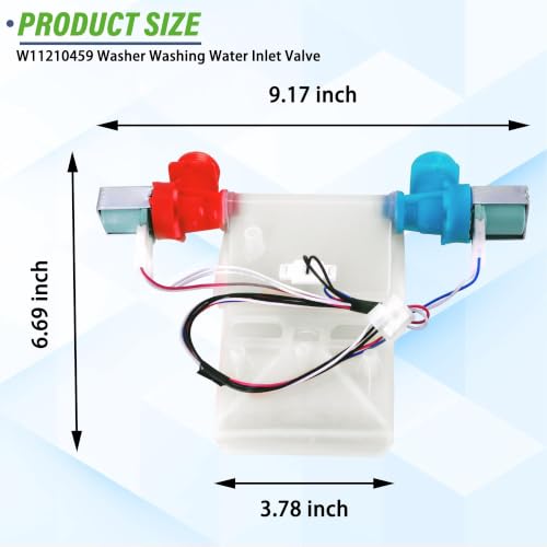 W11210459 W10869799 WTW5000DW1 WTW4816FW2 Washer Water Inlet - Image 3