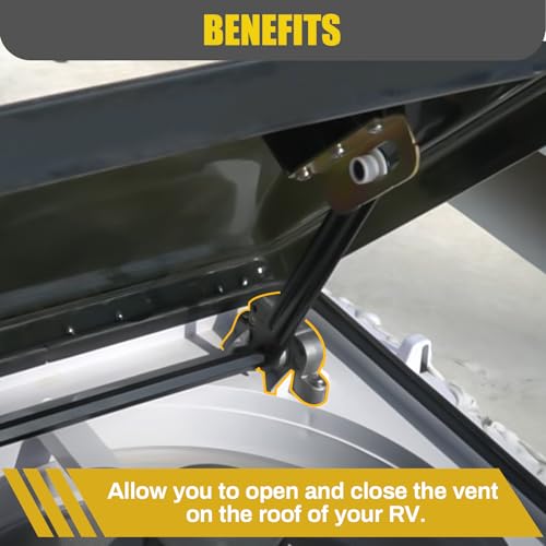 10A20281K1 RV Roof Fan Vent Cover Lid Lift Gear Operator - Image 4