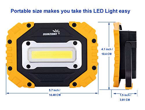 Sunzone Portable LED Work Light,AA Battery Powered Flood Lights - Image 3