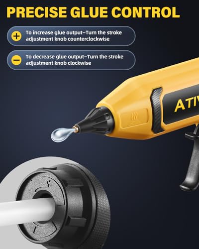 Cordless Hot Glue Gun 100W Adjustable Temp Display for DeWalt 20V - Image 6