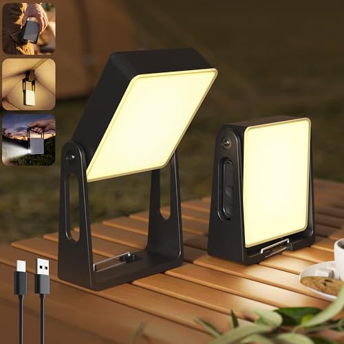 Rechargeable Camping Light Lamp, 2 Pack 4000mAh Dimmable - Image 2