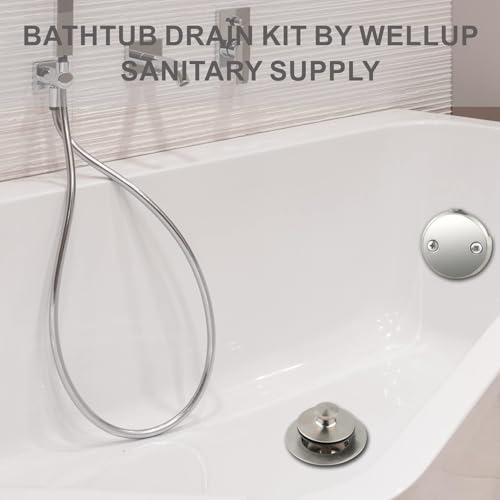 Brushed Nickel Bathtub Tub Drain Conversion Kit,Tub Drain - Image 4