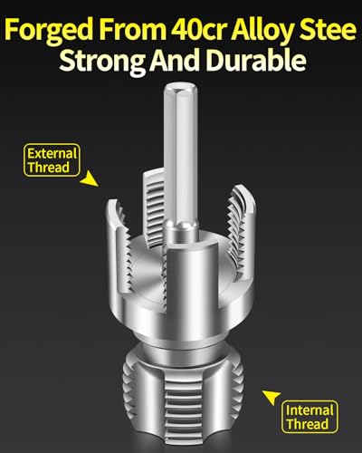 3-Piece PVC Pipe Threading Tool, 1/2, 3/4 and 1 Inch - Image 4