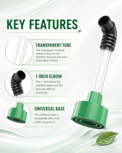 AC Drain Line Cleaner, HVAC Condensate Drain Cleaner with Clear - Image 3