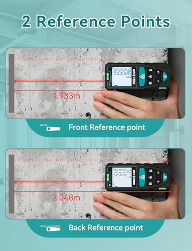 Laser Measure,RockSeed Digital Laser Distance Meter with 2 - Image 4