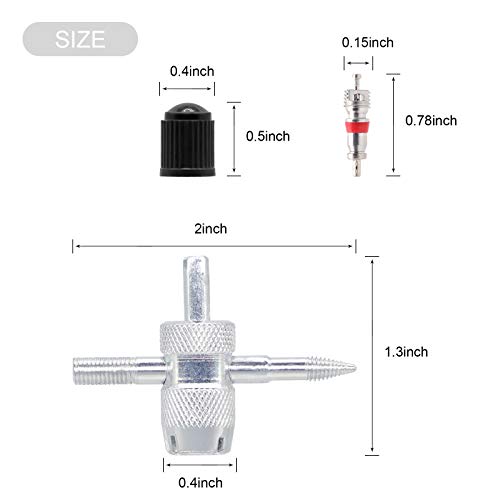 Valve Stem Removal Tool - 20Pcs Valve Cores, 10Pcs Tire - Image 5