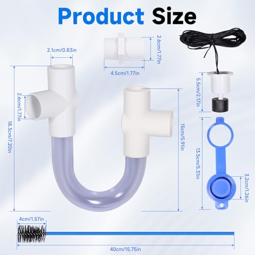 Condensate Trap with Built-in Overflow Switch for HVAC Systems & - Image 3