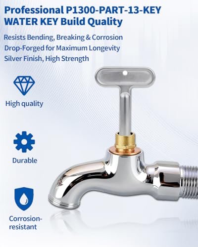 Hydrant Key 3/8'' for Zurn P1300-PART-13-KEY Water Key | Home Repair - Image 5