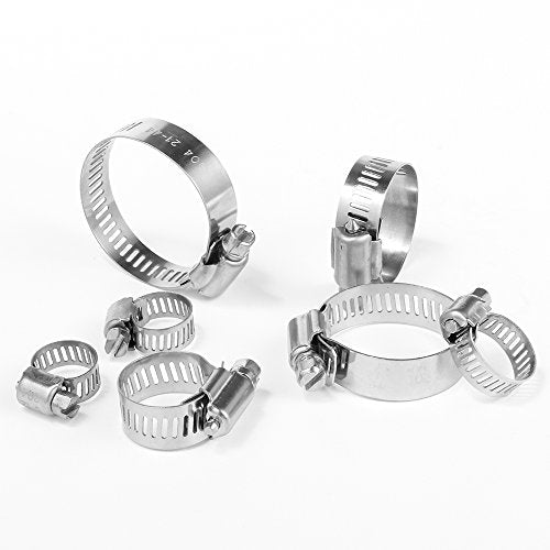 LOKMAN 20 Pack Stainless Steel Hose Clamp Adjustable 1/2'' - Image 4