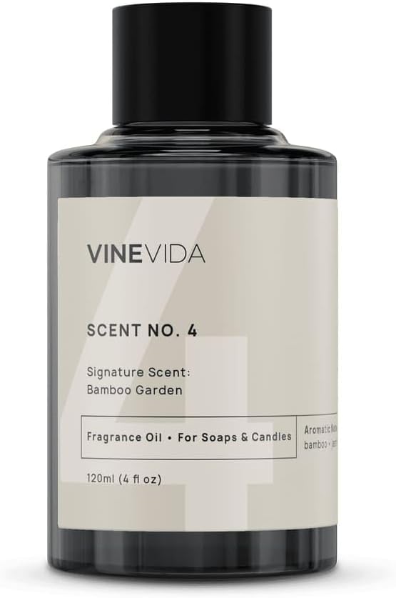 VINEVIDA [4oz] Bamboo Garden - Fragrance Oil for Candle Making and Soap Making - Premium Candle Scents for Soy Candles