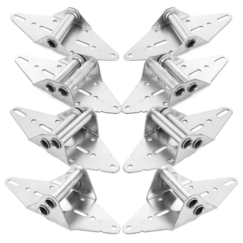 8PCS Garage Door Hinges #1#2#3#4 Heavy Duty 14 Gauge - Image 2
