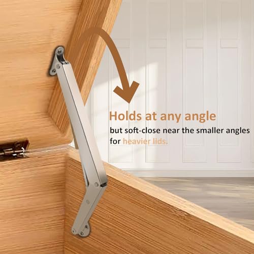 2 Pack | 150N Gas Strut Spring Hinges for Heavy Lids - Image 4