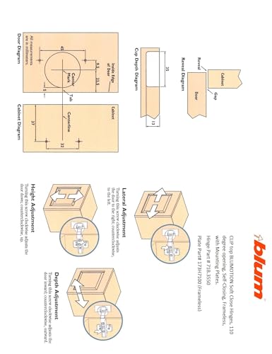 Blum CLIP top BLUMOTION Soft-Close Hinges, 110 degree - Image 6