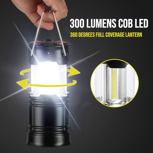Lichamp 2 Pack Camping Lanterns Rechargeable and Battery - Image 3