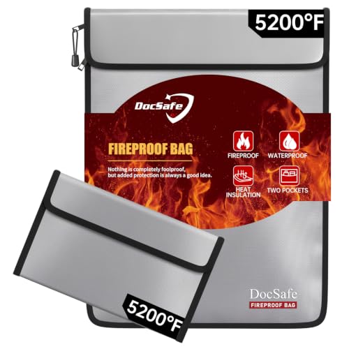 DocSafe Fireproof Document Bag (5200℉) with Fireproof - Image 2