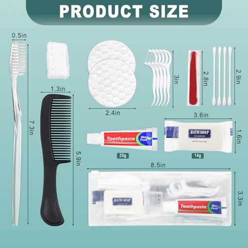 100 Sets Personal Hygiene Kit Bulk, Disposable Toothbrushes - Image 3