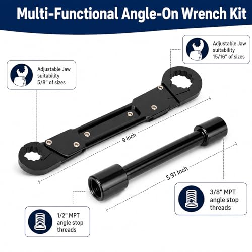 Compression Sleeve Puller & Pipe Wrench Kit Plumbing | Hand Tools - Image 4