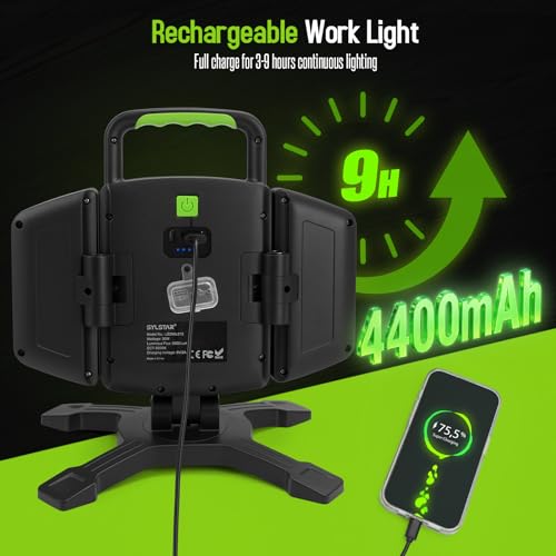 30W Rechargeable LED Work Light, 3000LM Magnetic - Image 7