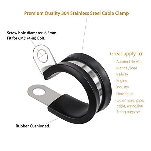 LOKMAN 20 Pack 1/2 Inch Stainless Steel Cable Clamp | Hand Tools - Image 5