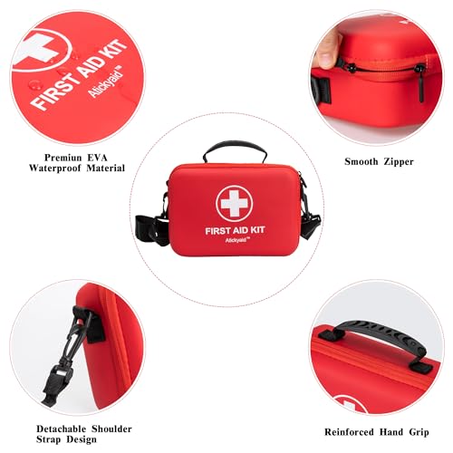 First Aid Kit 340 Piece, Premium Waterproof Hard Shell Medical - Image 5
