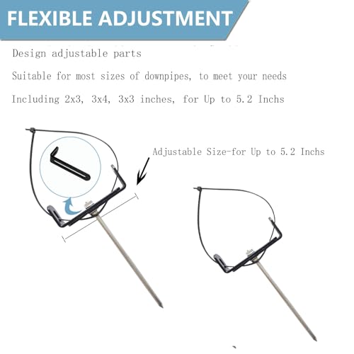 2pcs Premium Adjustable Gutter Downspout Extensions U - Image 4