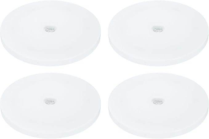 uxcell 4Pack Acrylic Lazy Susan Turntable, 7" Spinner Lazy Susan Turntable Organizer, Acrylic Ball Bearing Rotating Tray for Pantry Spice Rack Decorating, White